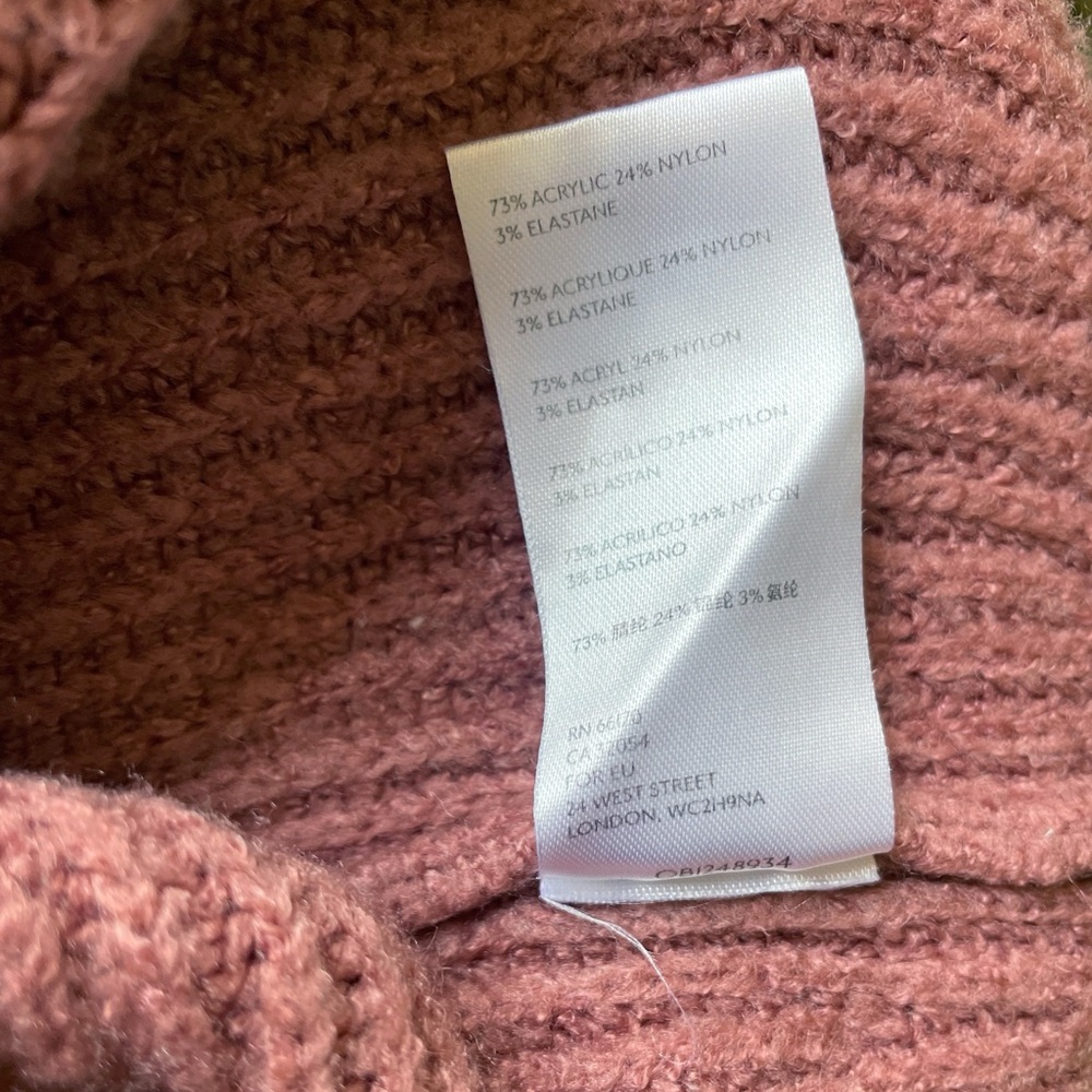 Urban Outfitters pink crop crewneck sweater with puff sleeves size L Large - Picture 10 of 10